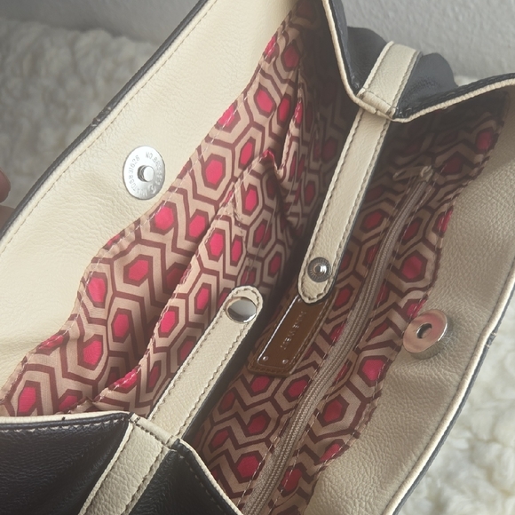 Nine West Black and Cream Shoulder Bag - Picture 6 of 9